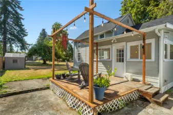 Step out into the sunshine from the bright sunroom /dining room onto a welcoming back deck. Perfect for relaxing afternoons, gatherings, or simply enjoying the character of a home that’s been part of the neighborhood’s history for more than a century