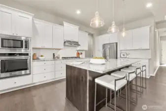 Sleek stainless-steel appliances for all your cooking needs.