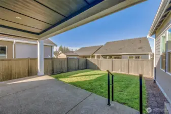Private covered patio, perfect for morning coffee or evening wine.