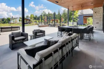 Mt. Rainier views set the stage for pickleball, bocce, and fun!