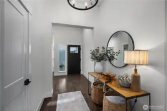 Spacious open entryway