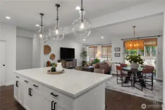 Open floor plan, prefect for entertaining