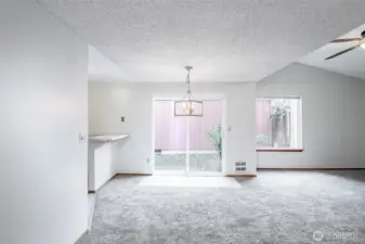 Dining Area with slider to backyard