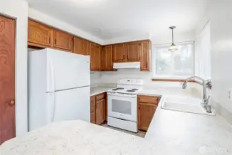 Pantry with lots of cabinets & pantry!