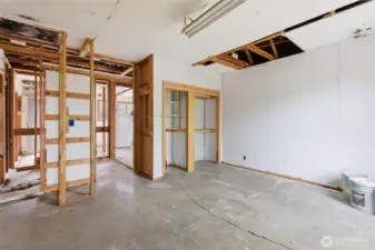 Interior Photo of Detached Garage