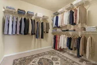 Master walk-in closet
