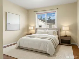 Bedroom 2 staged