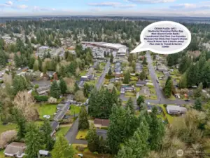 just a few blocks to walk to Cedar Plaza where you will find shopping, restaurants and more.  So convenient!