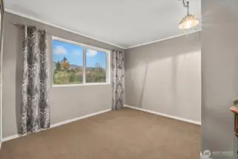 Upstairs bedroom with amazing views.