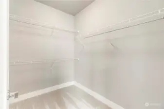 Large walk in closet - owners suite.