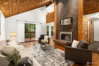 Living Room with Fireplace.