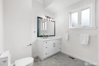 Shared hallway bathroom