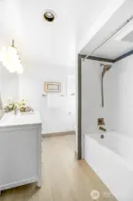 Hallway bathroom.