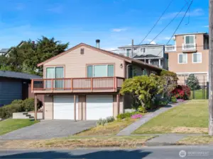 One story with finished basement and huge two car garage!