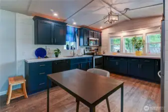 Another view of the dining/kitchen area.