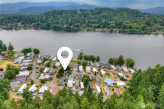 Pin drop location of home in community.