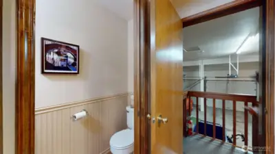 1/2 bath off laundry room