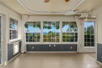 Sunroom with outside access