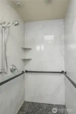 Easy entry walk-in shower