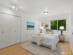 Bedroom with Double Closets