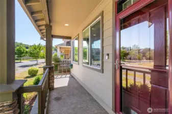 Covered front porch