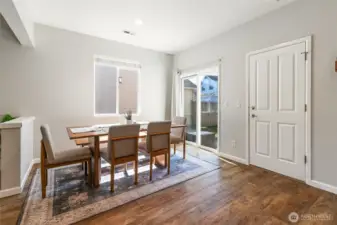 Access to back yard and garage