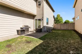 Fully fenced yard