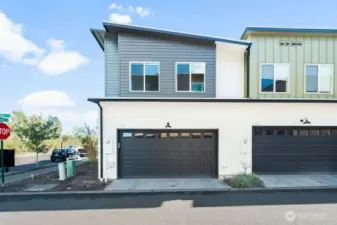 Ample street parking off large 2 car garage.