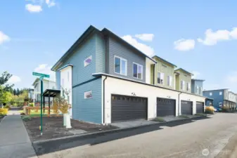 Garage off alleyway.