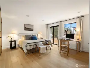 This home has the desirable primary suite on main, but also have a full primary suite on the second floor. Perfect for multigenerational living.