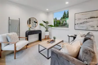 And the living room is one you walk into, not thru. A great conversation space.