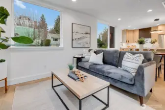 And the living room is one you walk into, not thru. A great conversation space.