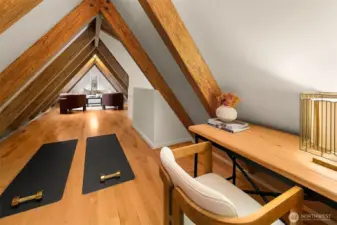 So much space to make your own--office, workout space, additional lounge area, play area, and more!