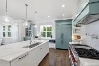 Don't miss the built-in microwave and paneled fridge and dishwasher for a flawless finish.