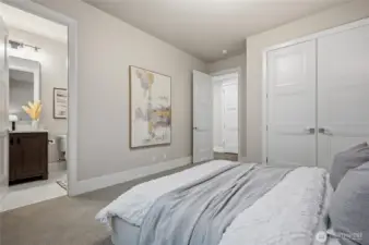 Upper level en-suite bedroom.