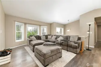 Living room with Bay Window.