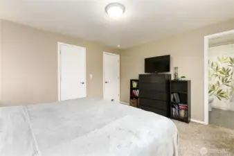 Primary bedroom with full bath.