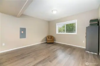 Lower level family room.