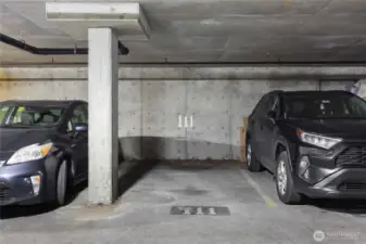 ! parking space in the gated garage.