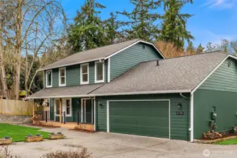 2 car garage easily accommodates your EV/Tesla chargers.