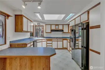 Functional and fully equipped! This kitchen includes all appliances and offers plenty of storage and prep space.