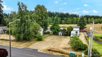 Sitting on a shy two acre parcel, right outside the city limits.