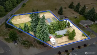 Blue boundary lines are approximate. Buyer to verify to their own satisfaction.