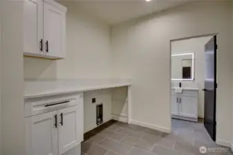 Large laundry room on the main level.