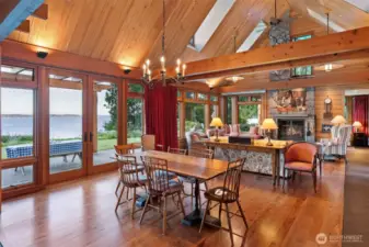 Dining area to living room.
