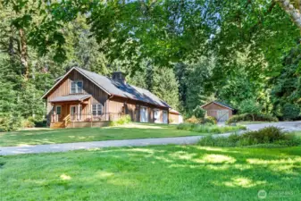 Barn including office, apartment, and garage workshop space.