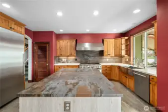 Huge chef kitchen