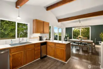 Spacious kitchen