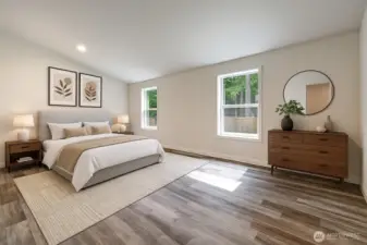 Large den easily converted into 2 bedrooms.