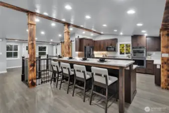 Look at this amazing open kitchen, light, bright and airy.